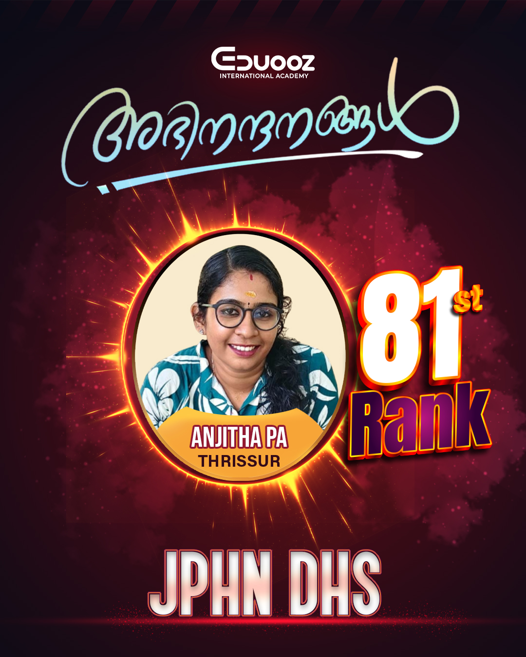 Rank holder portrait: 81 Anjitha PAJPHN DHS.jpg